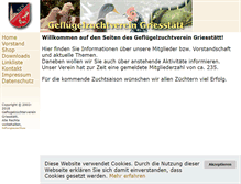 Tablet Screenshot of gzv-griesstaett.de